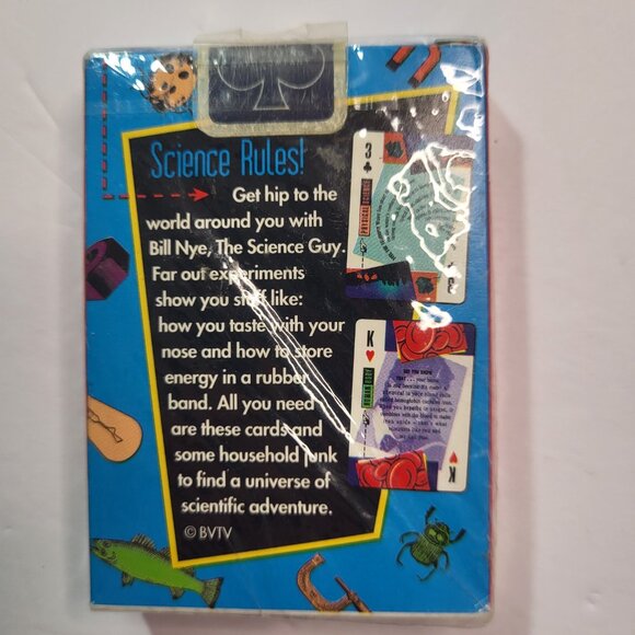 Vintage Bill Nye Playing Cards Human Body, Physical Science Playing Cards New - Picture 6 of 6